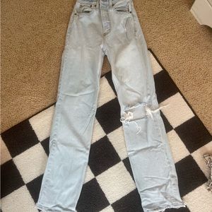 abercrombie 90’s straight jeans